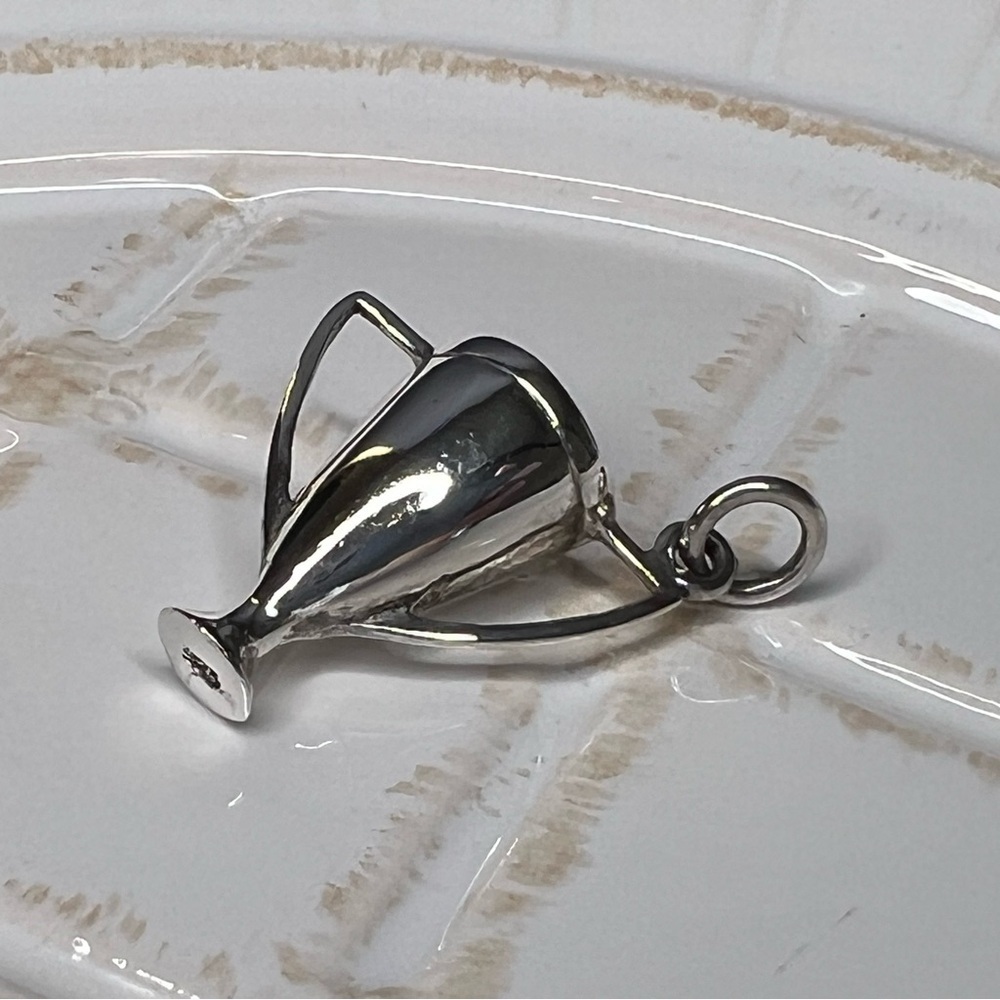 Sterling Silver Trophy Cup Charm Pendant 925 - Picture 5 of 9
